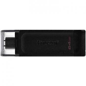 Kingston DataTraveler 70 - DT70/64GB USB-C Flash Drive Black