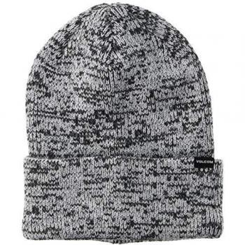 Volcom Men's Heathers Roll Beanie, Black, One Size Fits All