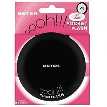 Beter Ohh! Pocket Flash Con Luz Y Aumento Negro
