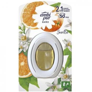 Ambipur - Ambientador para baño 2 en 1 Sevilla, blister 1 unidad