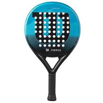 Pala de Pádel Wilson Fierce Elite 2 Azul y Negro con Diseño Aerodinámico y Alta Potencia