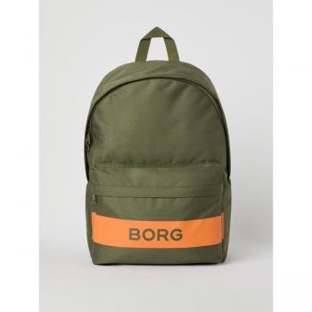 Borg Stripe Green Backpack