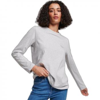 Camiseta de manga larga de algodón orgánico para mujer Superdry Vintage Logo