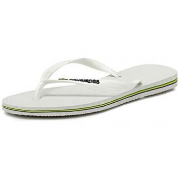 Havaianas - Chanclas de dedo Slim Brasil Logo Blanco para mujer