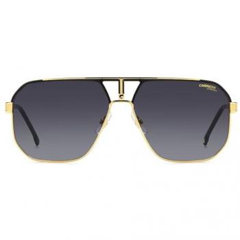 Carrera Aviator Sunglasses 1062/S - Matte Black and Gold with Dark Grey Gradient Lenses