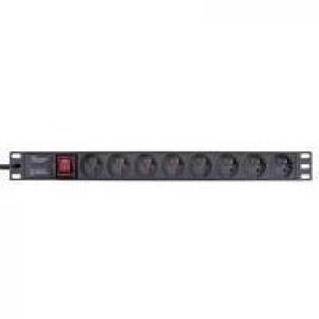 Base Múltiple Alantec PZ081U3M 3m con 8 Salidas AC Interior Negra