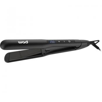 Alessa Straightener Plancha De Pelo Black 1 Ud - Plancha de pelo, color negro, diseño ergonómico, placas de cerámica, temperatura ajustable, rápida calentamiento, cable giratorio