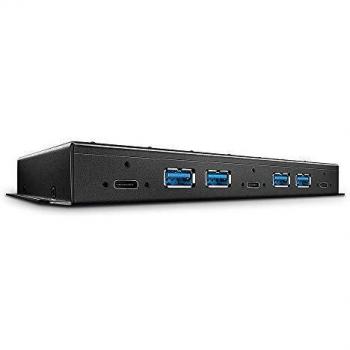Lindy 7 Port USB 3.2 Gen 2 Metal Hub, USB 3.2 Gen 2 (3.1 Gen 2) Type-A, USB 3.2 Gen 1 (3.1 Gen 1