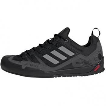 Adidas Zapatillas Senderismo Terrex Swift Solo 2, Zapatillas de montaña, color negro gris rojo, talla 45 1/3 (hombre), Semi Lucid Blue, talla 48 EU, diseño unisex adulto