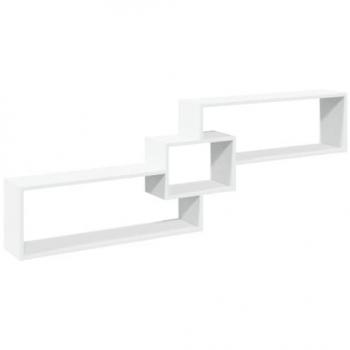 Armario de pared madera de ingeniería blanco 158x18x53 cm