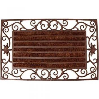 Felpudo de Hierro Fundido con Rollo de Fibra de Coco 74 x 46 cm