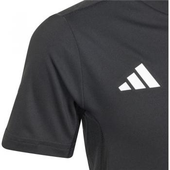 Camiseta adidas Team Infantil - Negro, Blanco