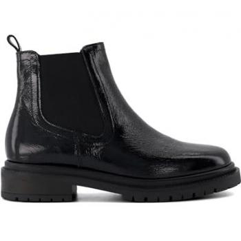 Dune London Women's Perceive Black Cleated Chelsea Boots - Size 6