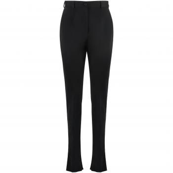 Dolce & Gabbana Women's Black Skinny Trousers with Stretch Design, Slim-fit, Size 40 (N0000), XS