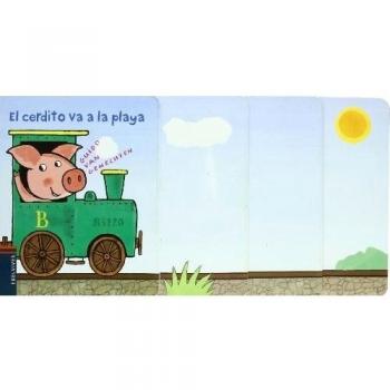 El cerdito va a la playa