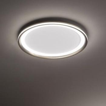 Plafón LED Integrado Edge 38W de Aluminio Gris Titanium