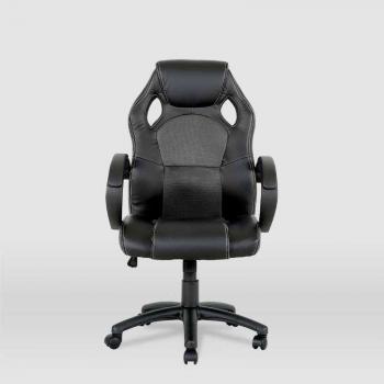 Silla Gaming Olimpia Piel Sintética Negra 118/127cm Ajustable