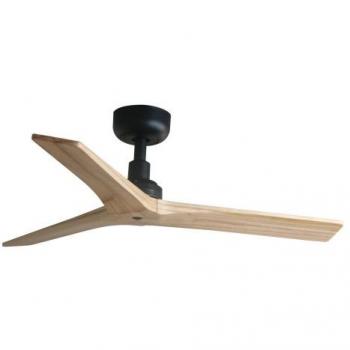 Ventilador de techo sin luz negro/roble DC Klim S Ø925mm 34284 Faro
