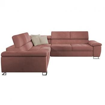 Sofá rinconero Comfivo 265 con función de descanso y caja de ropa de cama, 275x71x275cm