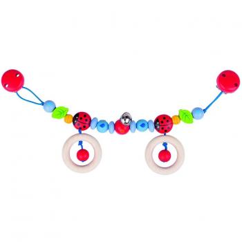Cadena de Cochecito de Madera con Clips - Coccinela Bio Heimess®