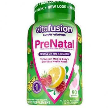 Vitafusion Prenatal DHA and folic acid rubber vitamin
