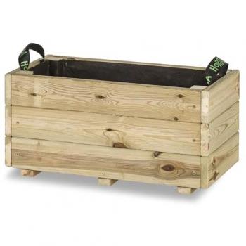 Jardinera Rectangular de Madera Autoclave Ghio 60x30x30cm - 35 Litros