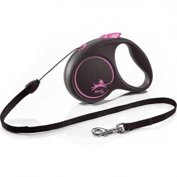 Flexi Design S Cordón 5 m Rosa Correa Extensible para Perros