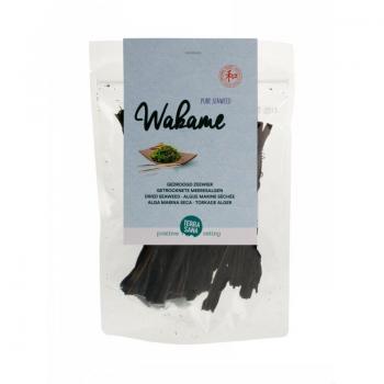 Alga Wakame Terrasana 50 gramos - Alga deshidratada, rica en minerales y vitaminas, ideal para ensaladas y sopas, origen sostenible