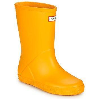 Hunter Kids Original First Wellington Boots - Yellow - Size UK 9