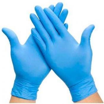 Guantes de vinilo sin polvo talla L - 100 unidades