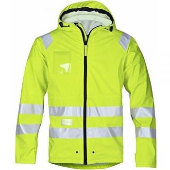 Chaqueta de Lluvia Alta Visibilidad PU Snickers 8233 Amarilla Clase 3 Talla S