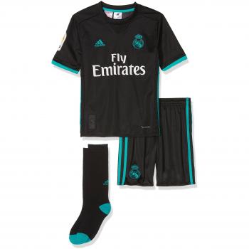 adidas Real Madrid Mini Kit Temporada 2017/2018,  Niños, Negro