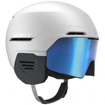 Casco Scott Blend Plus LS blanco con lente fotocromática Light Sensitive azul - S, unisex, tamaño S