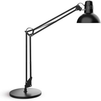 Lámpara de escritorio MAULstudy con base, color negro, ajustable y LED
