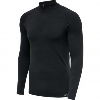 Hummel Stroke Seamless Half Zip Training Jacket Black M Male