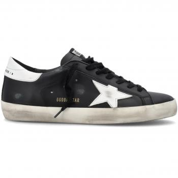 Golden Goose Men's Super-Star Sneakers Black/White Size 45 GMF00101F000321