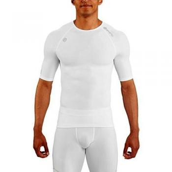 Skins S/S Camiseta, Hombre, Blanco, 140
