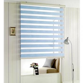 Custom corte a tamaño, [winsharp woodlook 240] Horizontal ventana estor Zebra Dual Persiana & tratamientos,, W x H