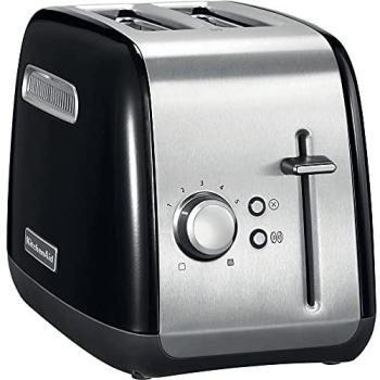 Tostadora KitchenAid 5KMT2115EOB de 2 rebanadas, 1100 W, Negro y Acero Inoxidable
