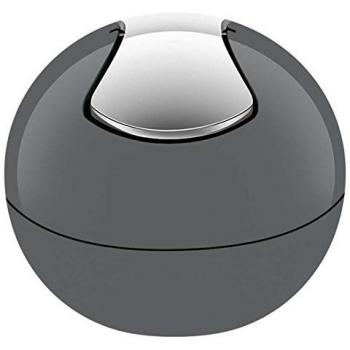Papelera con Pedal Spirella Bowl 1 Litro Ø16 x 14 cm Poliestireno Gris