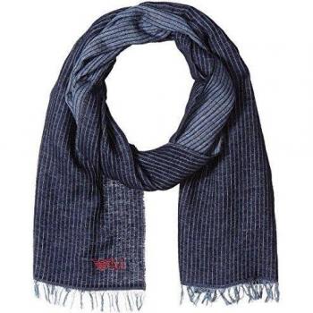 Armani Jeans bufanda de hombre en algodón nuevo blu
