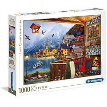Clementoni- Puzzle 1000 Piezas Hallstatt, Multicolor