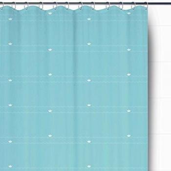 Rayen Cortina de baño de poliéster, Azul, Claro