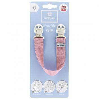 Cambrass Denim - Cadena para babero, color rosa