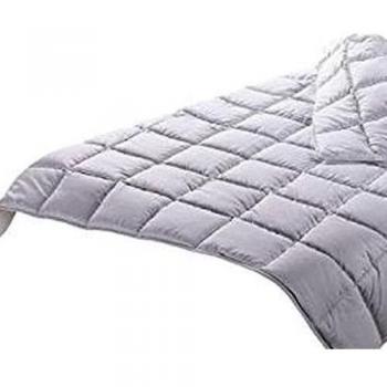 Steinhoff-Edredón para el verano 160 x 210 cm, 100% poliéster 670 g color blanco, acolchado transpirable