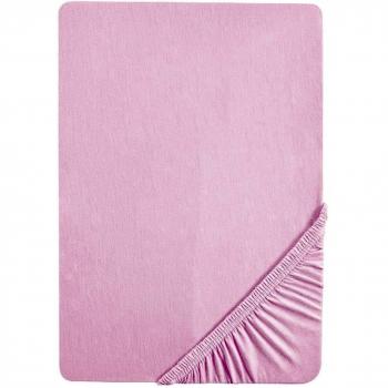 Biberna 77144/555/046, Sábana bajera ajustable elástica, Rosa