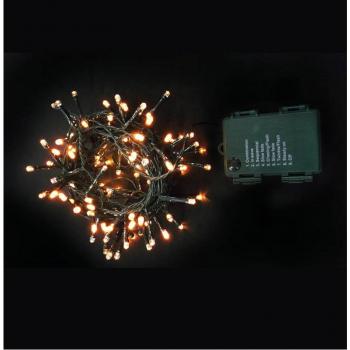 Guirnalda 192 Led Blanco Cálido Exterior Multifunción Funciona a Pilas