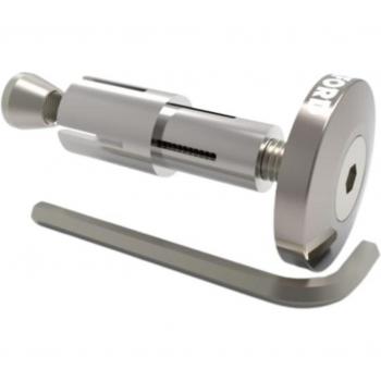 Extremos de Manillar OXFORD con Cono para Diámetros Internos de 13 a 18 mm y Externos de 22 a 28,6 mm (Par) - Color Plateado