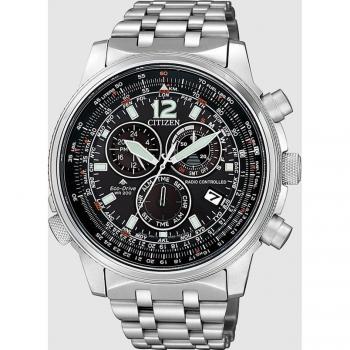 Citizen Eco-Drive Promaster Radio Controlado Cronógrafo Pilot CB5860-86E con Cristal de Zafiro y Caja de Acero
