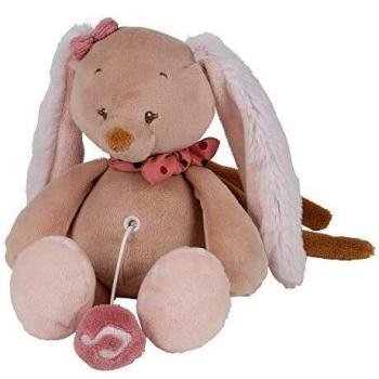 Nattou-NT-244084 Peluche, Color conejita Paulina, Mini
